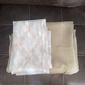 2 brown panel curtains 2 design panel curtains
